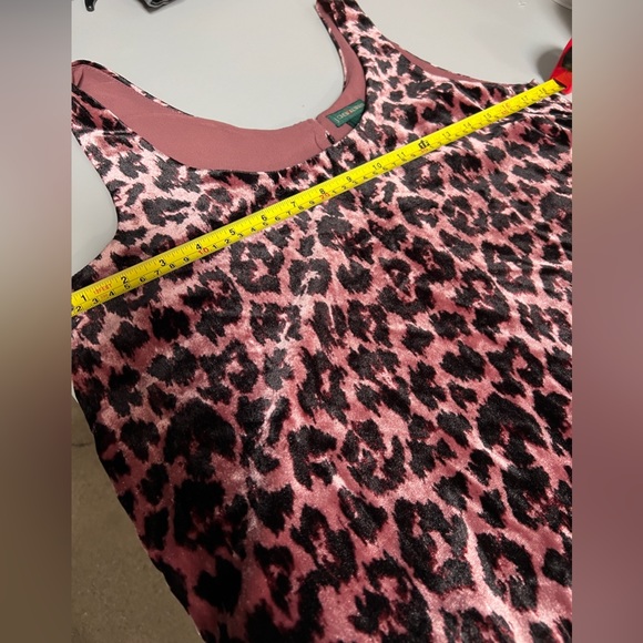 J Crew pink leopard velvet tank sz 4 - Picture 9 of 9